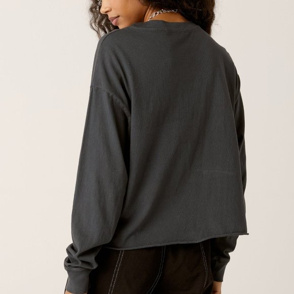 Daydreamer Prince Purple Rain Long Sleeve Crop - Picture 3 of 3